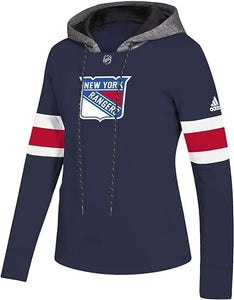 Adidas New York Rangers Women's NHL Offsides Premium Hooded Sweatshirt