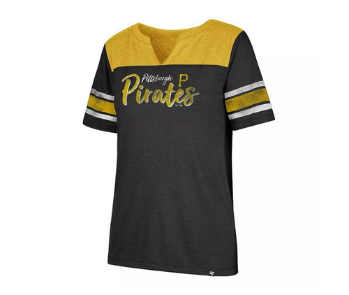 47 Brand Womens  Pittsburgh Pirates Match Tee Shirt