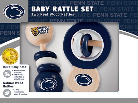 Penn State Nittany Lions Wooden Baby Rattle Set
