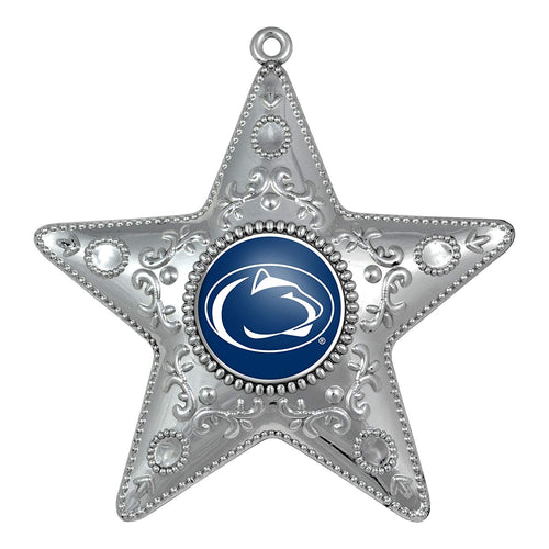 Penn State Nittany Lions Silver Star Ornament