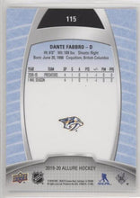 Dante Fabbro 2019-20 Allure Hockey Base Set - SSP, 115