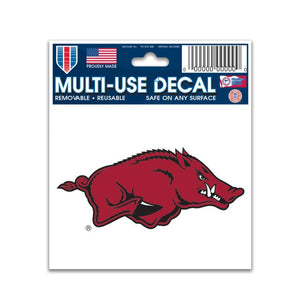 Arkansas Razorbacks Multi-Use Decal - 3" x 4"