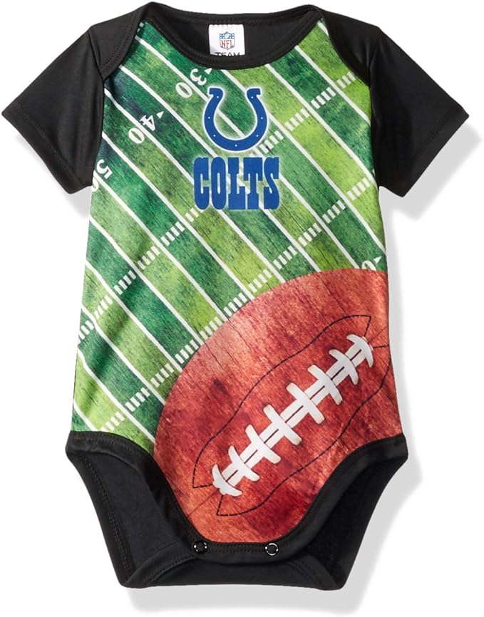 Indianapolis Colts baby-boys Short Sleeve Team Field Bodysuit