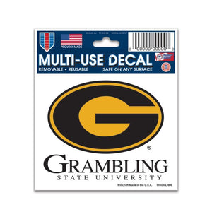 Grambling Tigers Multi-Use Decal - 3" x 4"