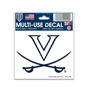 Virginia Cavaliers Multi-Use Decal - 3" x 4"