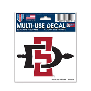 San Diego State Aztecs Multi-Use Decal - 3" x 4"