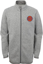 Boys New York Knicks Full Zip Sweater Knit Fleece Jacket