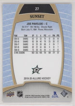 Joe Pavelski 2019-20 Allure Hockey Sunset Parallel, 27