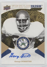 George Streeter Notre Dame 1988 Champions Fighting Irish Signatures, FIS-GS