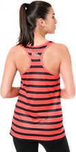 Women's Cleveland Browns Jersey Mesh Striped Racerback Tank Top