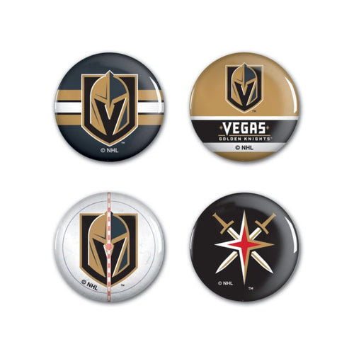 Vegas Golden Knights Button 4 Pack - 1 1/4