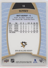 Matt Murray 2019-20 Allure Hockey Sunset Parallel, 13