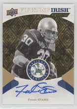 Frank Stams Notre Dame 1988 Champions Fighting Irish Signatures, FIS-FS