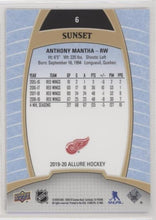Anthony Mantha 2019-20 Allure Hockey Sunset Parallel, 6