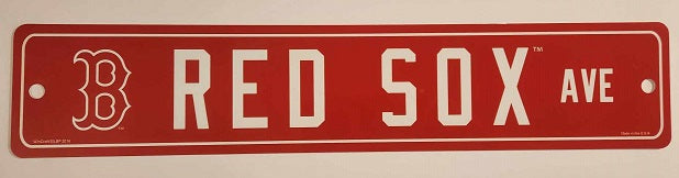 Boston Red Sox Avenue Sign -