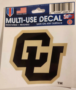 Colorado Buffaloes Multi-Use Decal - 3" x 4"