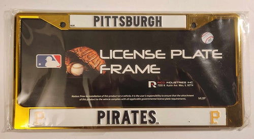 Pittsburgh Pirates Metal License Plate Frame