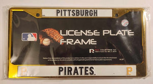 Pittsburgh Pirates Metal License Plate Frame