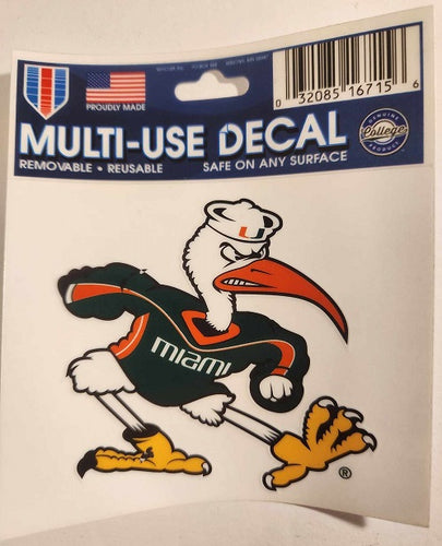 Miami Hurricanes Multi-Use Decal - 3