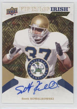 Scott Kowalkowski Notre Dame 1988 Champions Fighting Irish Signatures, FIS-SK