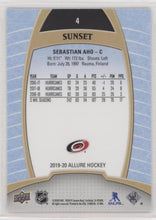 Sebastian Aho 2019-20 Allure Hockey Sunset Parallel, 4