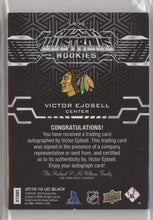 Victor Ejdsell 2018-19 SPx UD Black Lustrous Rookies Auto Parallel, LR-VE