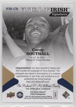 Corny Southall Notre Dame 1988 Champions Fighting Irish Signatures, FIS-CS