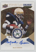 Mark Green Notre Dame 1988 Champions Fighting Irish Signatures, FIS-MG