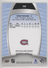 Ryan Poehling 2019-20 Allure Hockey Base Set - SP, 104
