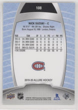 Nick Suzuki 2019-20 Allure Hockey Base Set - SP, 108