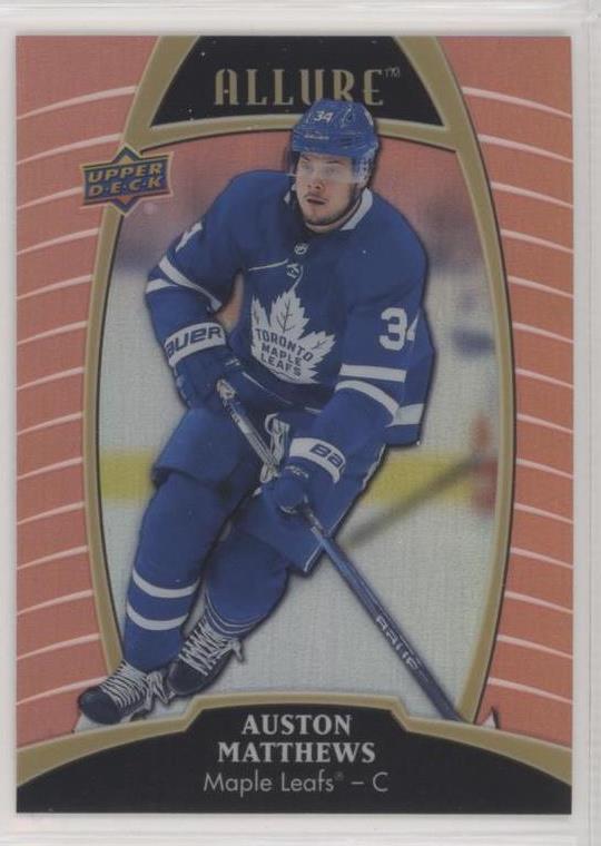 Auston Matthews 2019-20 Allure Hockey Sunset Parallel, 5
