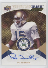 Pat Terrell Notre Dame 1988 Champions Fighting Irish Signatures, FIS-PT