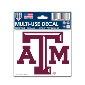 Texas A&M Aggies Multi-Use Decal - 3" x 4"