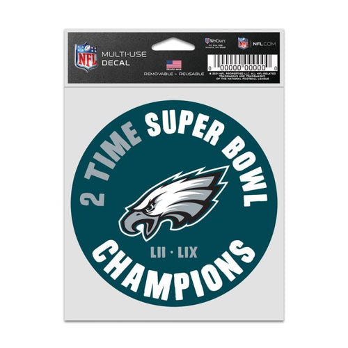 Super Bowl Champions Philadelphia Eagles Fan Decals - 3.75