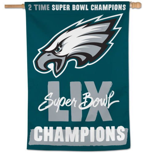Super Bowl Champions Philadelphia Eagles Vertical Flag - 28