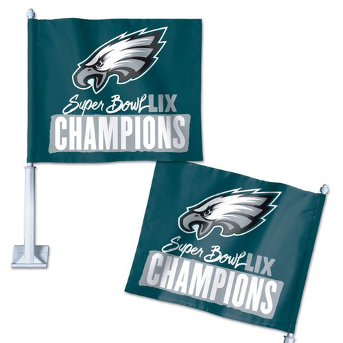 Super Bowl Champions Philadelphia Eagles Car Flag - 11.75