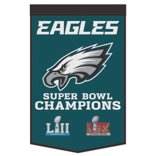 Super Bowl Champions Philadelphia Eagles Wool Banner - 24