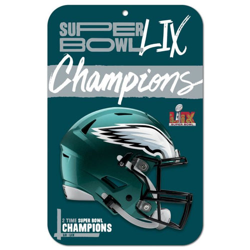 Super Bowl Champions Philadelphia Eagles Plastic Sign - 11