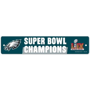 Super Bowl Champions Philadelphia Eagles Street / Zone Sign - 3.75" x 19"