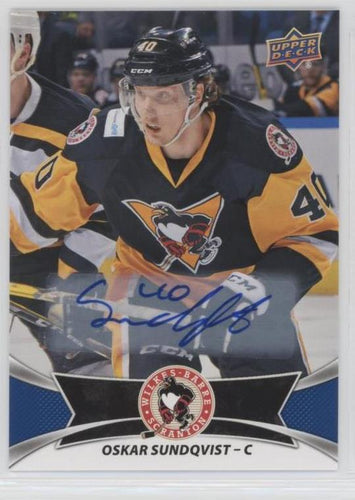 Oskar Sundqvist 2016-17 AHL Base Set SP - Autograph Parallel, 140
