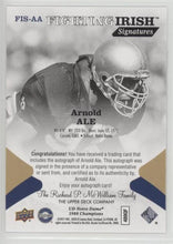 Arnold Ale Notre Dame 1988 Champions Fighting Irish Signatures, FIS-AA