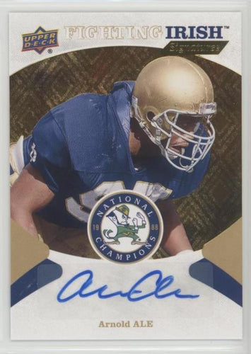 Arnold Ale Notre Dame 1988 Champions Fighting Irish Signatures, FIS-AA