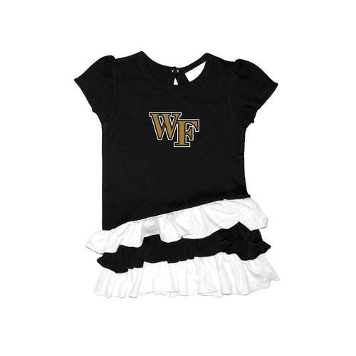 Wake Forest Demon Deacons Ruffled Bias Top