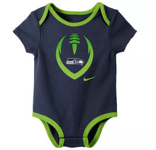 Nike Seattle Seahawks 3-Pack Onesie Set - 3/6 months