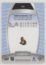 Rudolfs Balcers 2019-20 Allure Hockey Base Set - SSP, 111