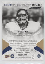 Ned Bolcar Notre Dame 1988 Champions Fighting Irish Signatures, FIS-NB