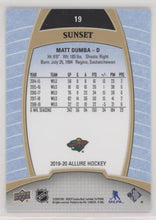 Matt Dumba 2019-20 Allure Hockey Sunset Parallel, 19