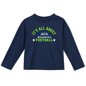 Seattle Seahawk "It's All About Football" Long Sleeve shirt