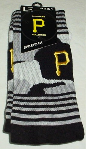 Pittsburgh Pirates Gray Camo Crew Socks