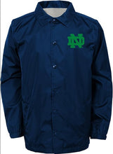 Notre Dame Fighting Irish Teen-Boy's Bravo Coaches Jacket - Size Youth Medium